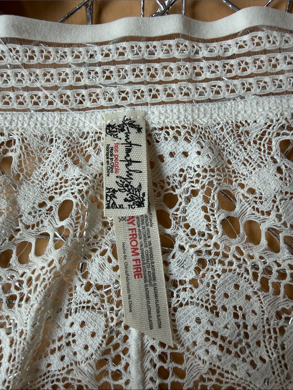 NWT Moonlit Meadow Lace High-Rise Briefs in Sugar Swizzle Color Size XL - Picture 8 of 9
